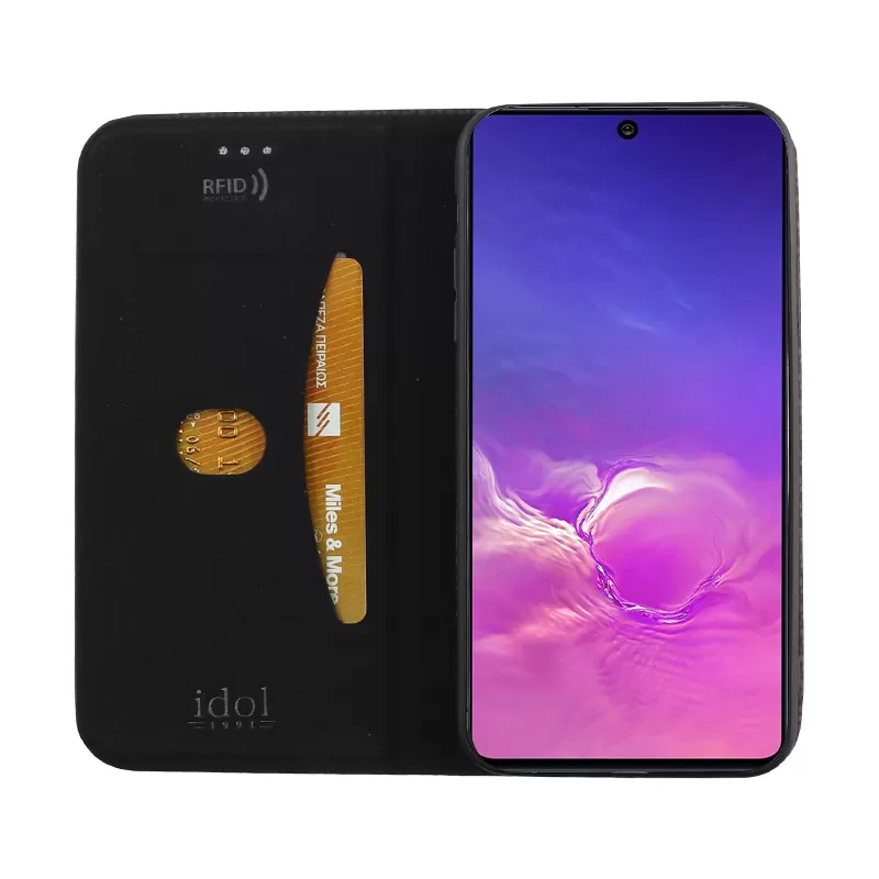 IDOL 1991 ELITE ΘΗΚΗ SAMSUNG S10 LITE G770 6.7in  ANTI-RFID BOOK STAND BLACK - Image 5