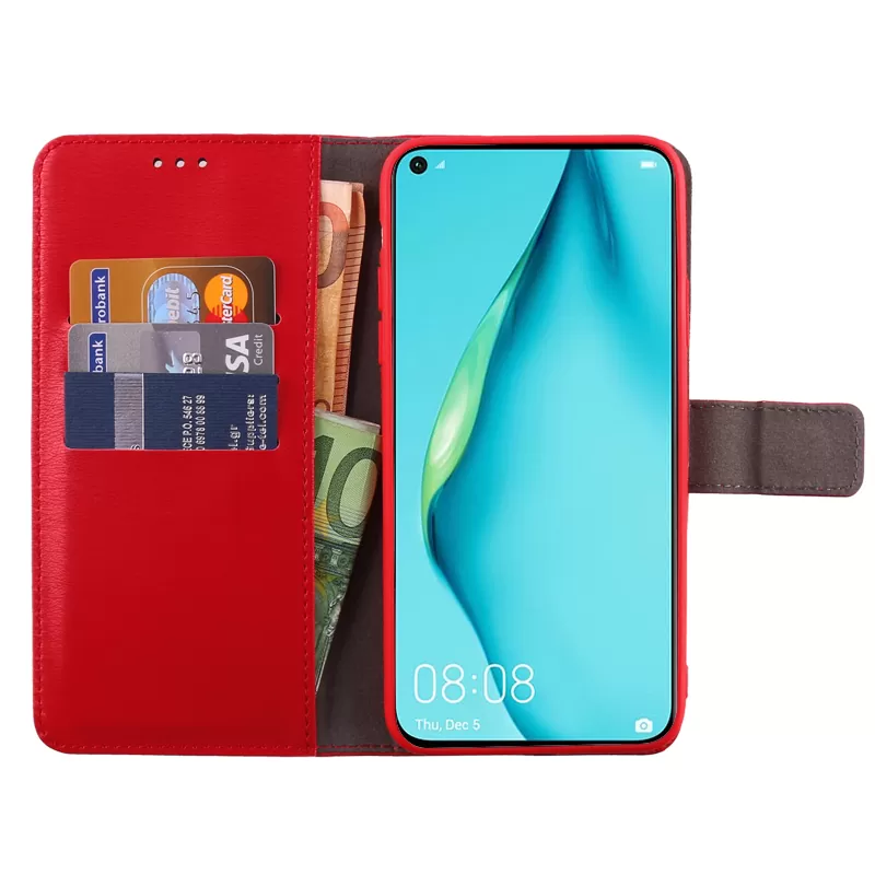 VOLTE-TEL ALLURE ΘΗΚΗ HUAWEI P40 LITE 6.4in  MAGNET BOOK STAND CLIP RED - Image 3