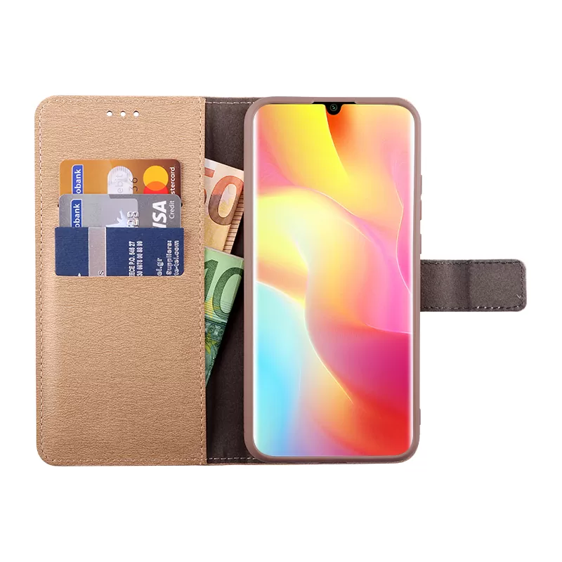 VOLTE-TEL ALLURE ΘΗΚΗ XIAOMI MI NOTE 10 LITE 6.47in  MAGNET BOOK STAND CLIP GOLD - Image 5