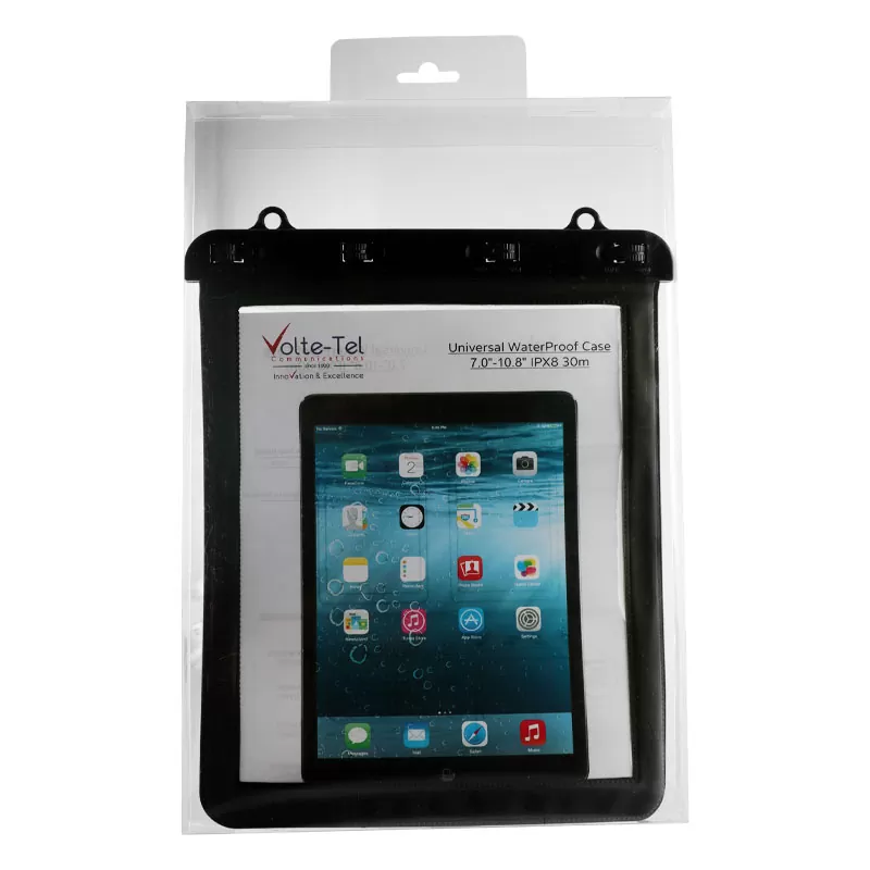VOLTE-TEL ΘΗΚΗ ΑΔΙΑΒΡΟΧΗ IPX8 30m ΕΩΣ 25,5cm x 21cm (11.0in) ΜΕ ΚΟΡΔΟΝΙ BLACK - Image 2
