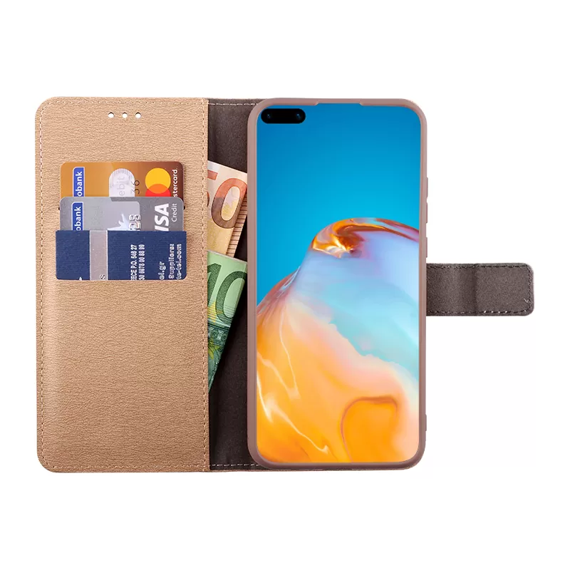 VOLTE-TEL ALLURE ΘΗΚΗ HUAWEI P40 6.1in  MAGNET BOOK STAND CLIP GOLD - Image 3