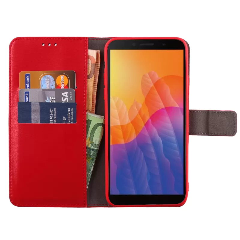 VOLTE-TEL ALLURE ΘΗΚΗ HUAWEI Y5P 5.45in  MAGNET BOOK STAND CLIP RED - Image 3