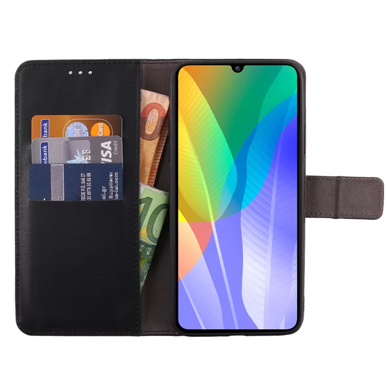 VOLTE-TEL ALLURE ΘΗΚΗ HUAWEI Y6P 6.3in  MAGNET BOOK STAND CLIP BLACK - Image 3