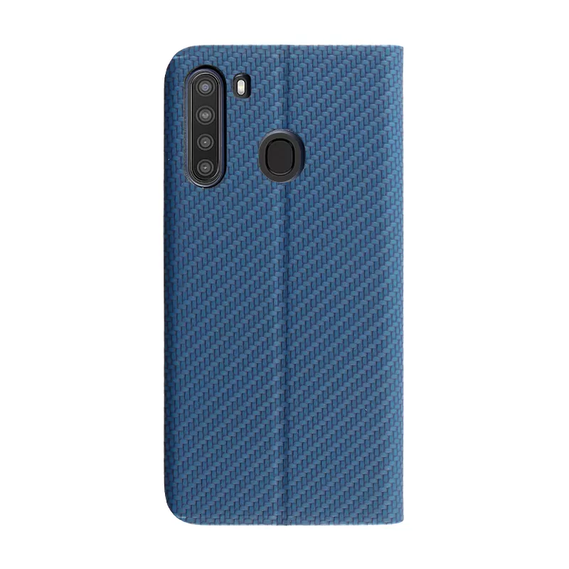 IDOL 1991 ELITE ΘΗΚΗ SAMSUNG A21 A215 6.5in  ANTI-RFID BOOK STAND BLUE - Image 6