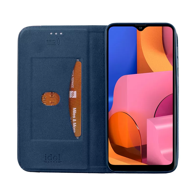 IDOL 1991 ELITE ΘΗΚΗ SAMSUNG A20s A207 6.5in  ANTI-RFID BOOK STAND BLUE - Image 5