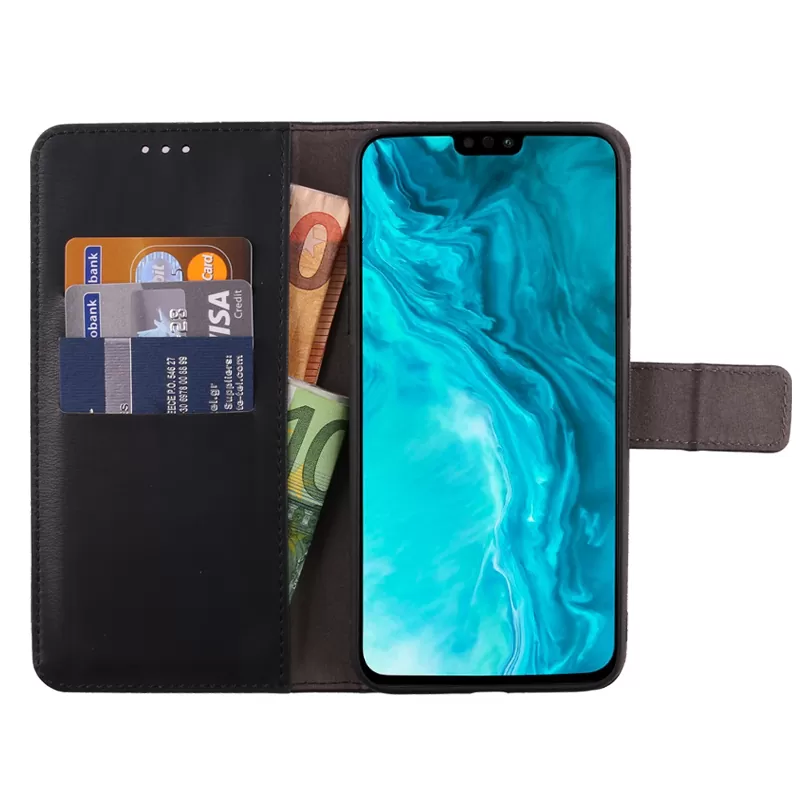 VOLTE-TEL ALLURE ΘΗΚΗ HONOR 9X LITE 6.5in  MAGNET BOOK STAND CLIP BLACK - Image 3