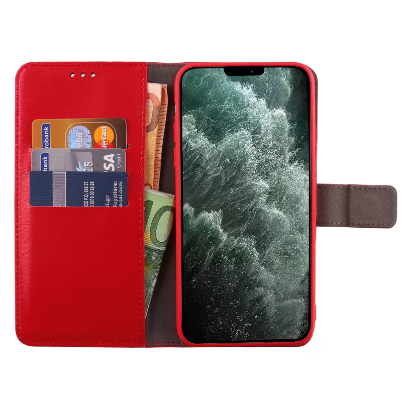 VOLTE-TEL ALLURE ΘΗΚΗ IPHONE 12 PRO / IPHONE 12 6.1in  MAGNET BOOK STAND CLIP RED - Image 5