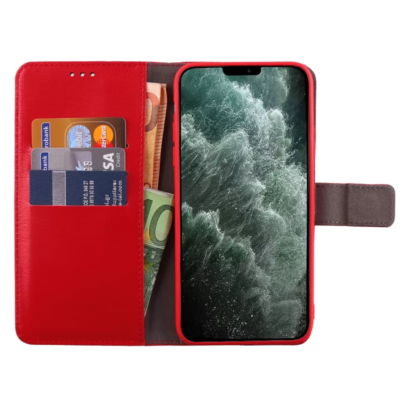 VOLTE-TEL ALLURE ΘΗΚΗ IPHONE 12 PRO MAX 6.7in  MAGNET BOOK STAND CLIP RED - Image 5