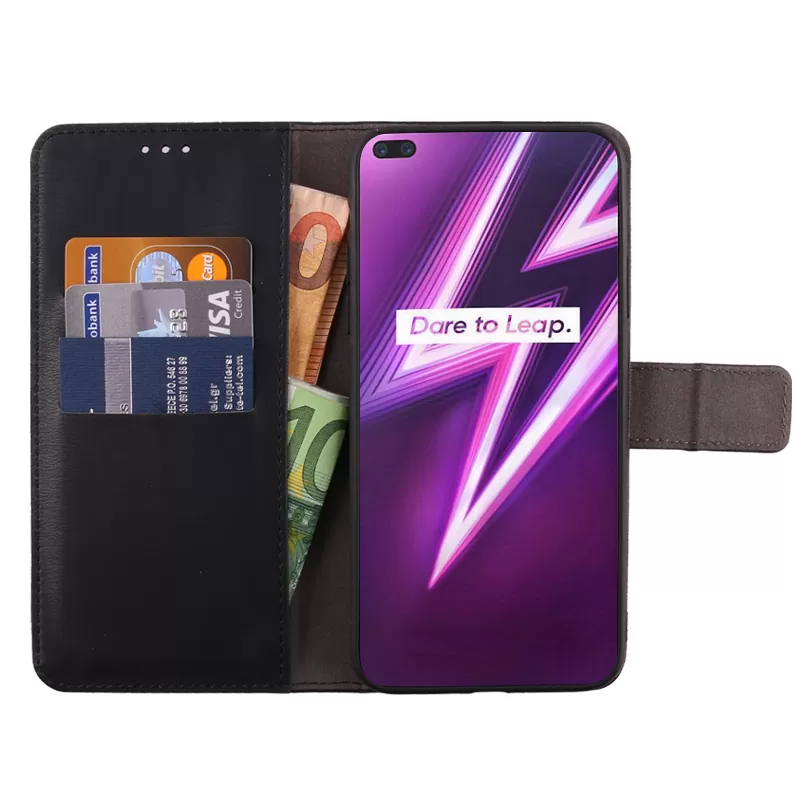 VOLTE-TEL ALLURE ΘΗΚΗ REALME 6 PRO 6.6in  MAGNET BOOK STAND CLIP BLACK - Image 3