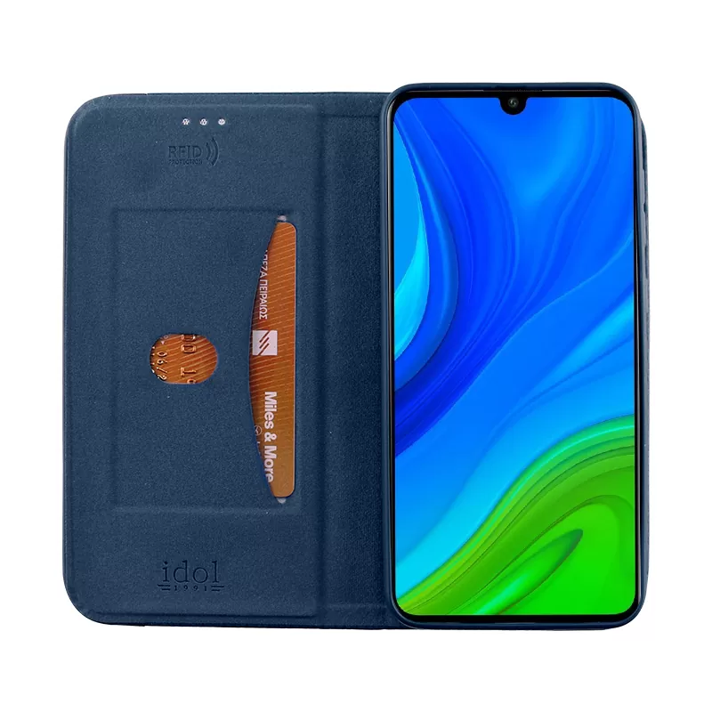 IDOL 1991 ELITE ΘΗΚΗ HUAWEI P SMART 2020 6.21in  ANTI-RFID BOOK STAND BLUE - Image 5