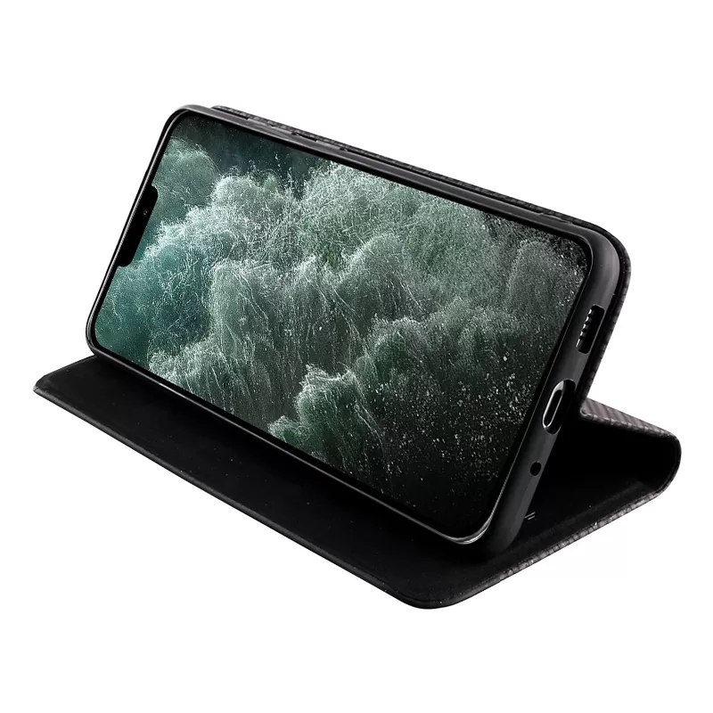 IDOL 1991 ELITE ΘΗΚΗ IPHONE 12 PRO MAX 6.7in  ANTI-RFID BOOK STAND BLACK - Image 4