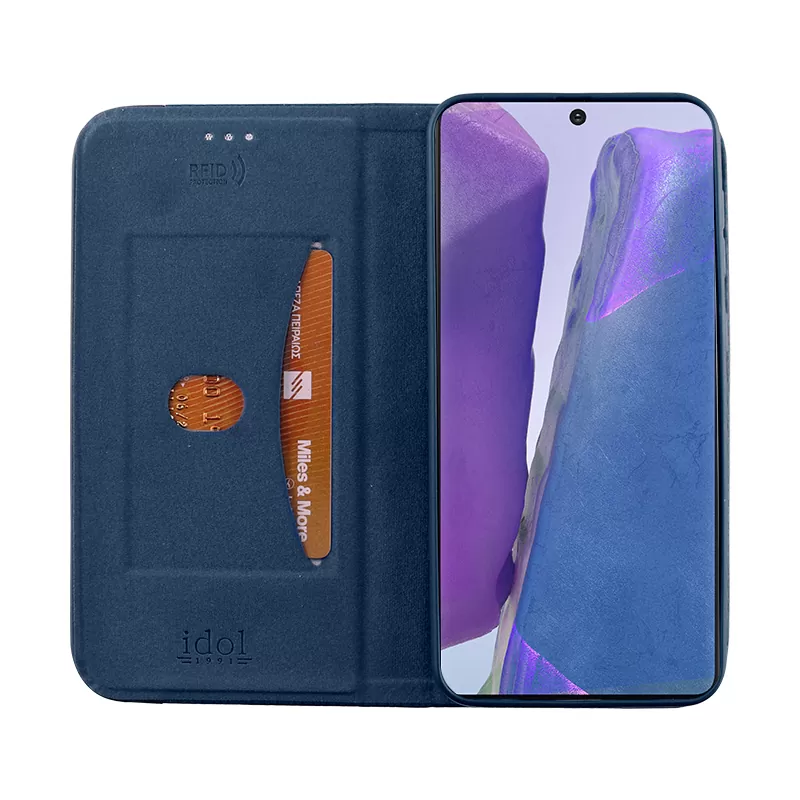IDOL 1991 ELITE ΘΗΚΗ SAMSUNG NOTE 20 N980 6.7in  ANTI-RFID BOOK STAND BLUE - Image 5