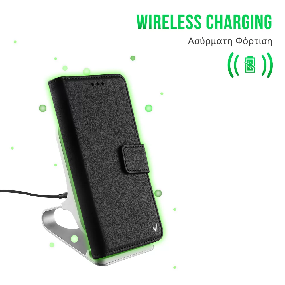 VOLTE-TEL ALLURE ΘΗΚΗ XIAOMI MI 10 ULTRA 6.67in  MAGNET BOOK STAND CLIP BLACK - Image 4