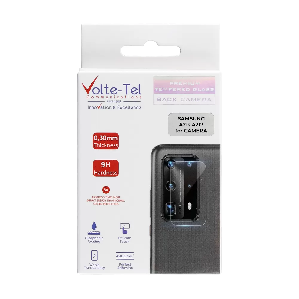 VOLTE-TEL CAMERA TEMPERED GLASS SAMSUNG A21s A217 6.5in 9H 0.30mm - Image 2