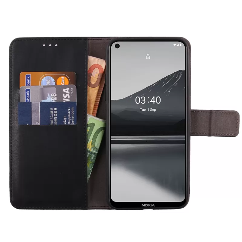 VOLTE-TEL ALLURE ΘΗΚΗ NOKIA 3.4 6.39  MAGNET BOOK STAND CLIP BLACK - Image 3