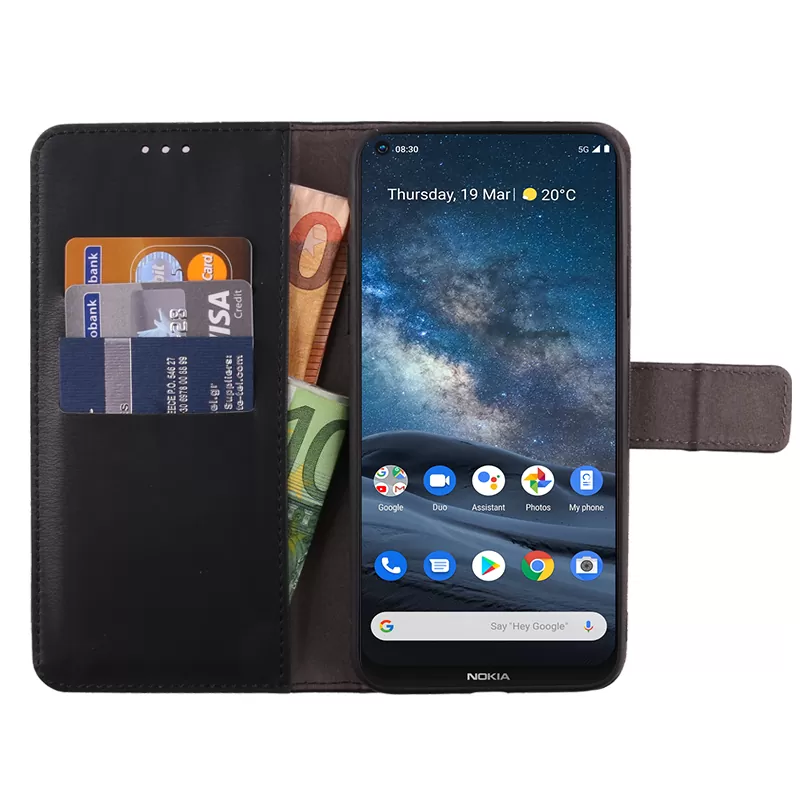 VOLTE-TEL ALLURE ΘΗΚΗ NOKIA 8.3 6.81in  MAGNET BOOK STAND CLIP BLACK - Image 3