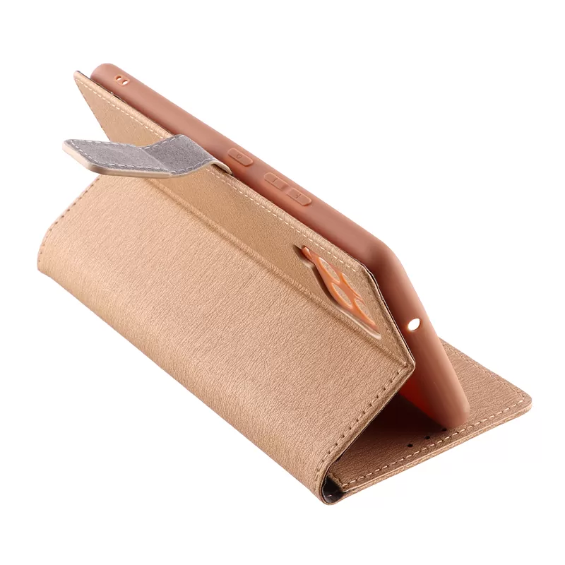 VOLTE-TEL ALLURE ΘΗΚΗ SAMSUNG A42 5G A426 6.6in  MAGNET BOOK STAND CLIP GOLD - Image 4
