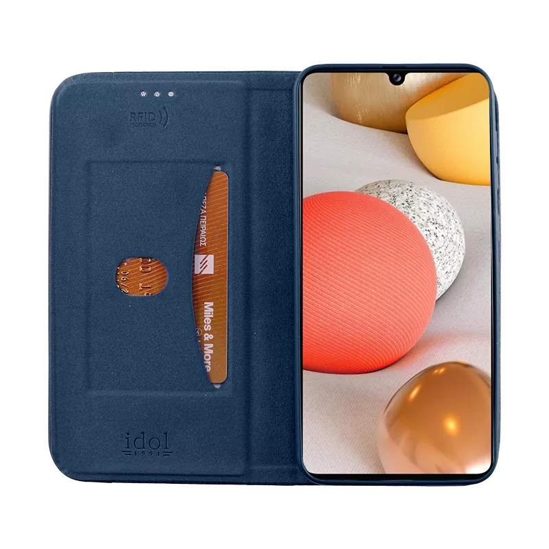 IDOL 1991 ELITE ΘΗΚΗ SAMSUNG A42 5G A426 6.6in  ANTI-RFID BOOK STAND BLUE - Image 5