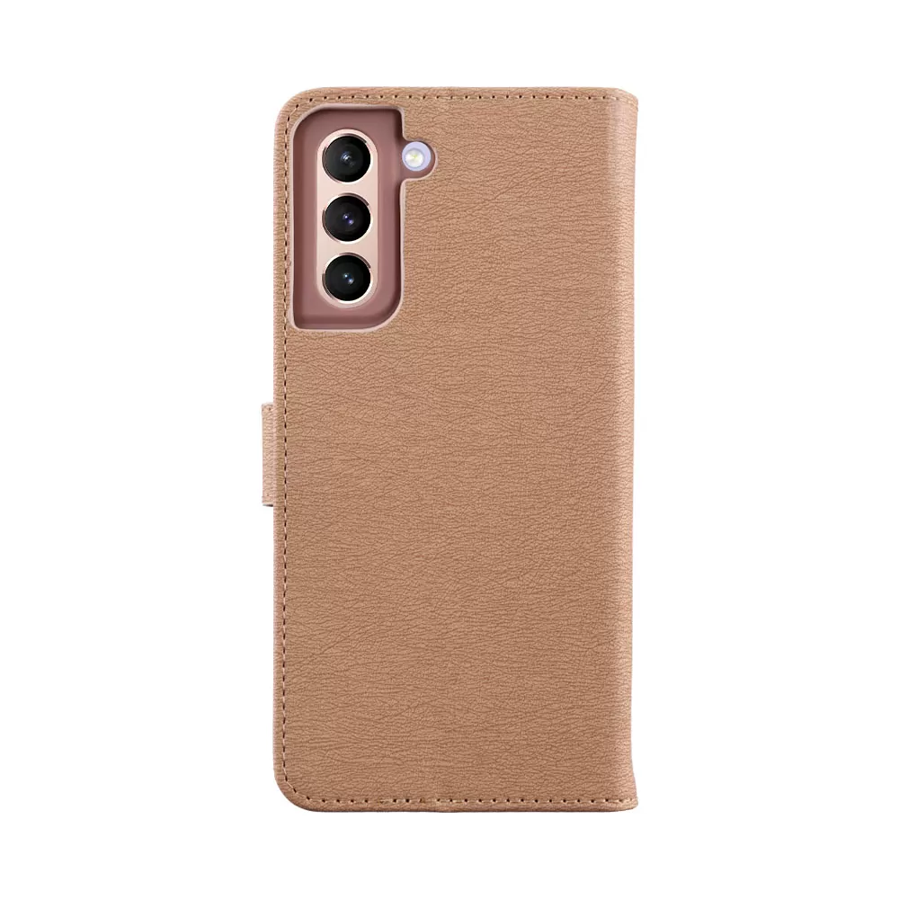 VOLTE-TEL ALLURE ΘΗΚΗ SAMSUNG S21 5G G991 6.2in  MAGNET BOOK STAND CLIP GOLD - Image 7