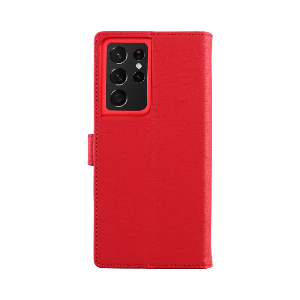 VOLTE-TEL ALLURE ΘΗΚΗ SAMSUNG S21 ULTRA 5G G998 6.8in  MAGNET BOOK STAND CLIP RED - Image 5