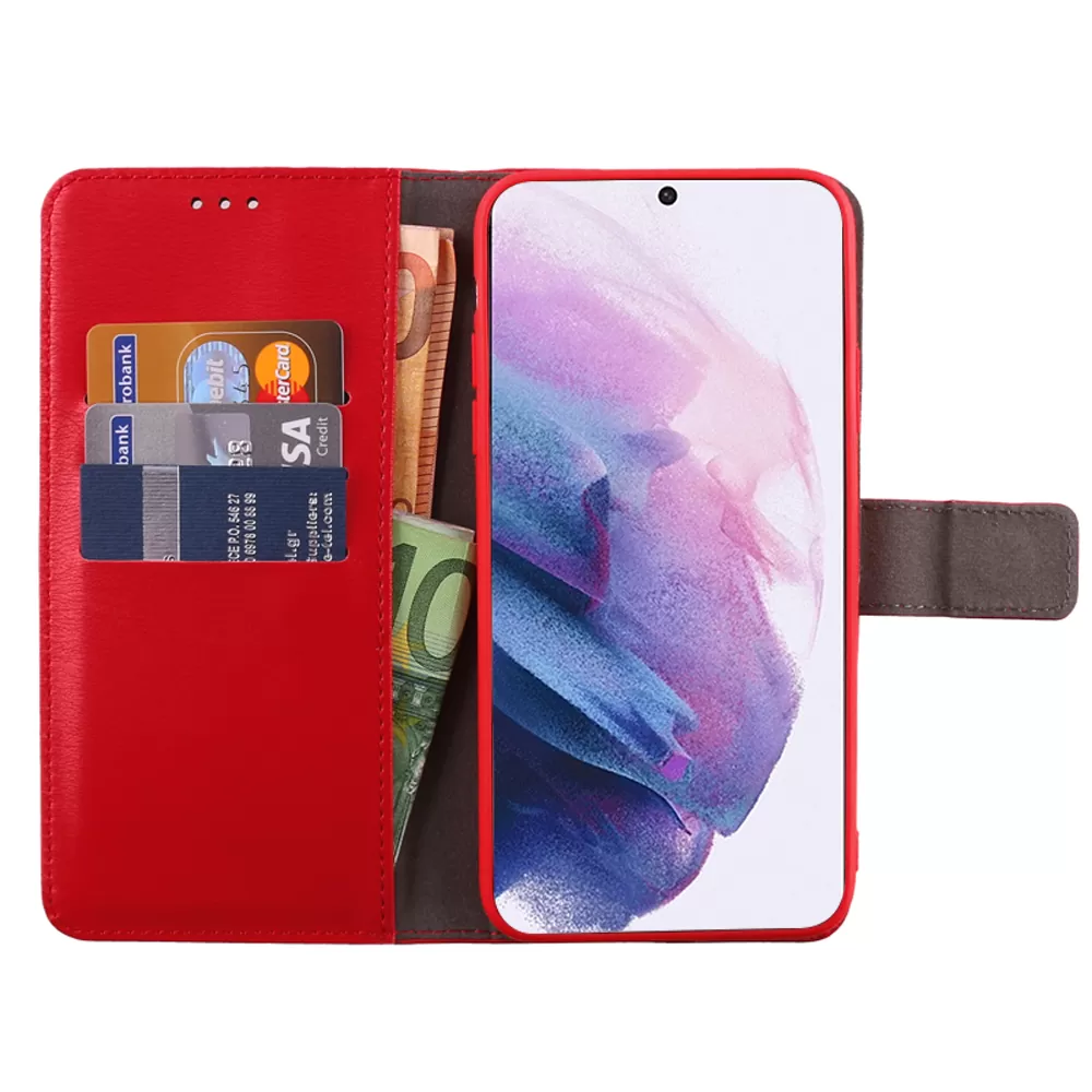 VOLTE-TEL ALLURE ΘΗΚΗ SAMSUNG S21 PLUS 5G G996 6.7in  MAGNET BOOK STAND CLIP RED - Image 3