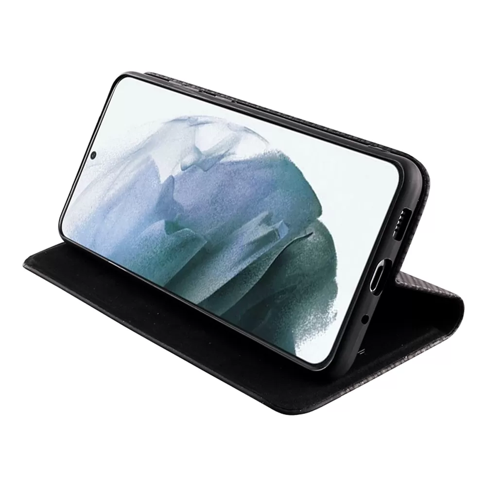 IDOL 1991 ELITE ΘΗΚΗ SAMSUNG S21 5G G991 6.2in  ANTI-RFID BOOK STAND BLACK - Image 4