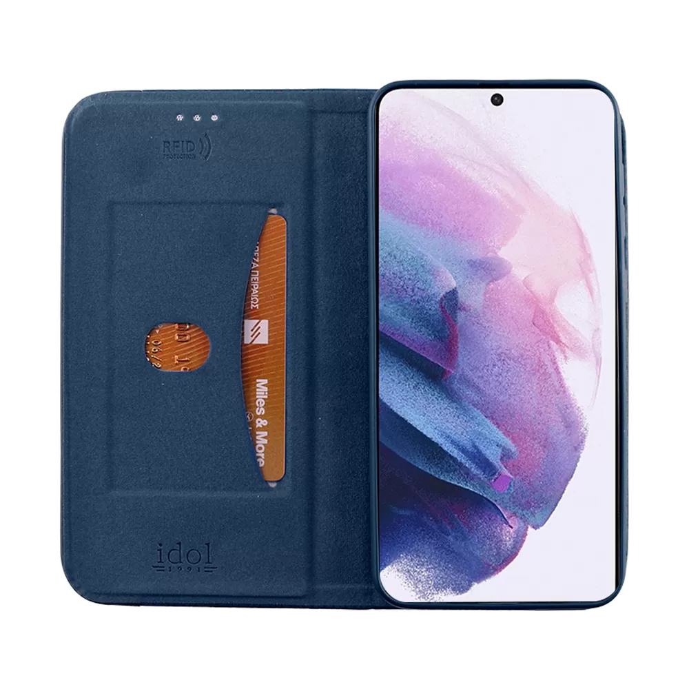 IDOL 1991 ELITE ΘΗΚΗ SAMSUNG S21 PLUS 5G G996 6.7in  ANTI-RFID BOOK STAND BLUE - Image 5