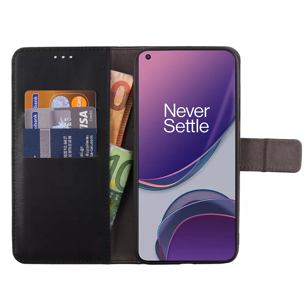 VOLTE-TEL ALLURE ΘΗΚΗ ONEPLUS 8T 6.55in  MAGNET BOOK STAND CLIP BLACK - Image 3