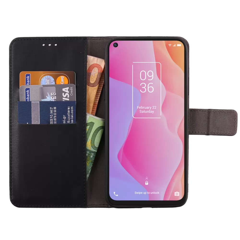 VOLTE-TEL ALLURE ΘΗΚΗ TCL 10 LITE T770H 6.53in  MAGNET BOOK STAND CLIP BLACK - Image 3