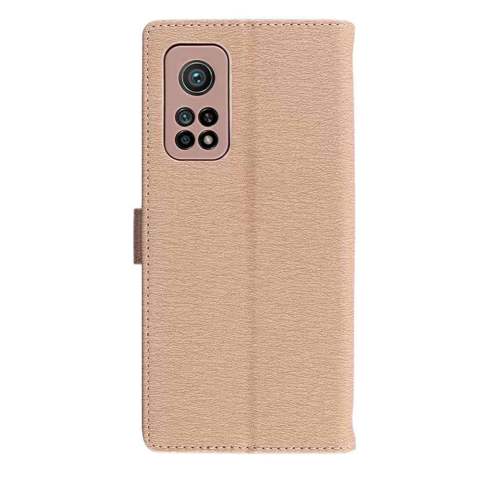 VOLTE-TEL ALLURE ΘΗΚΗ XIAOMI MI 10T 5G/MI 10T PRO 5G 6.67in  MAGNET BOOK STAND CLIP GOLD - Image 7