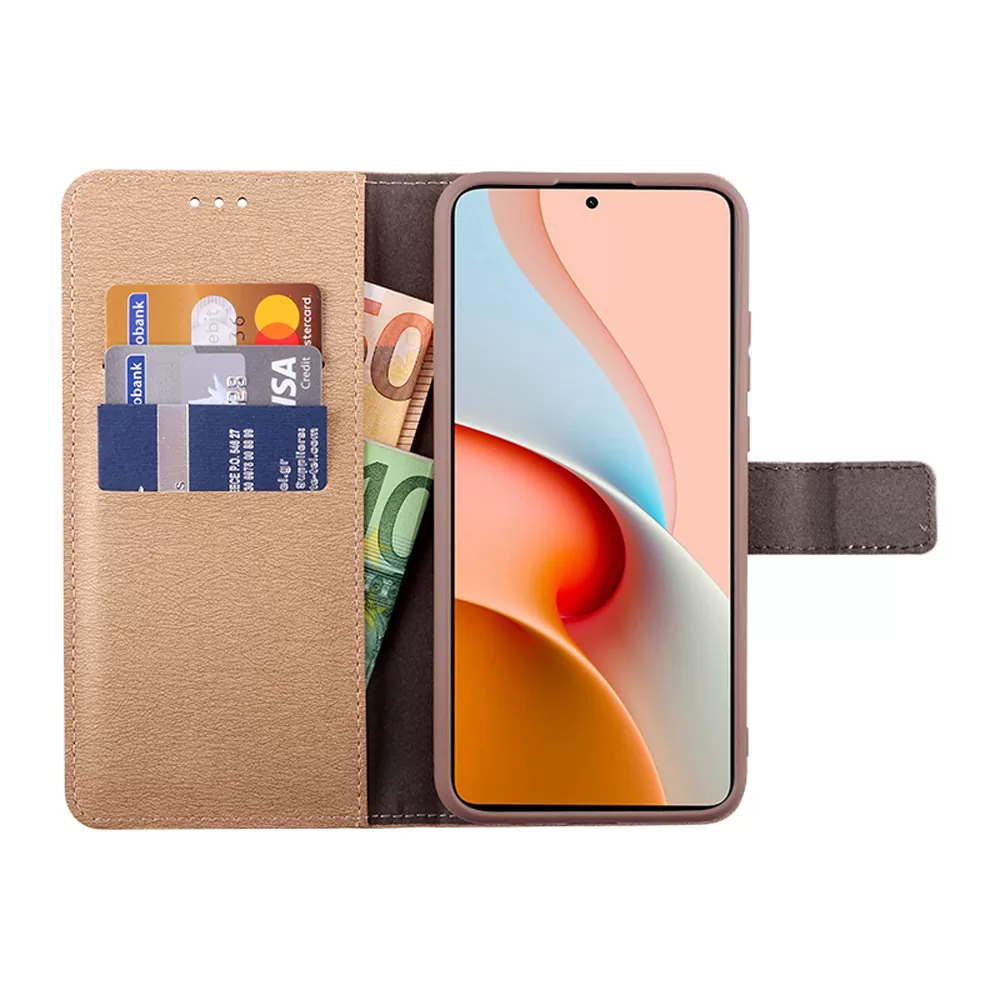 VOLTE-TEL ALLURE ΘΗΚΗ XIAOMI MI 10T LITE 5G 6.67in  MAGNET BOOK STAND CLIP GOLD - Image 5