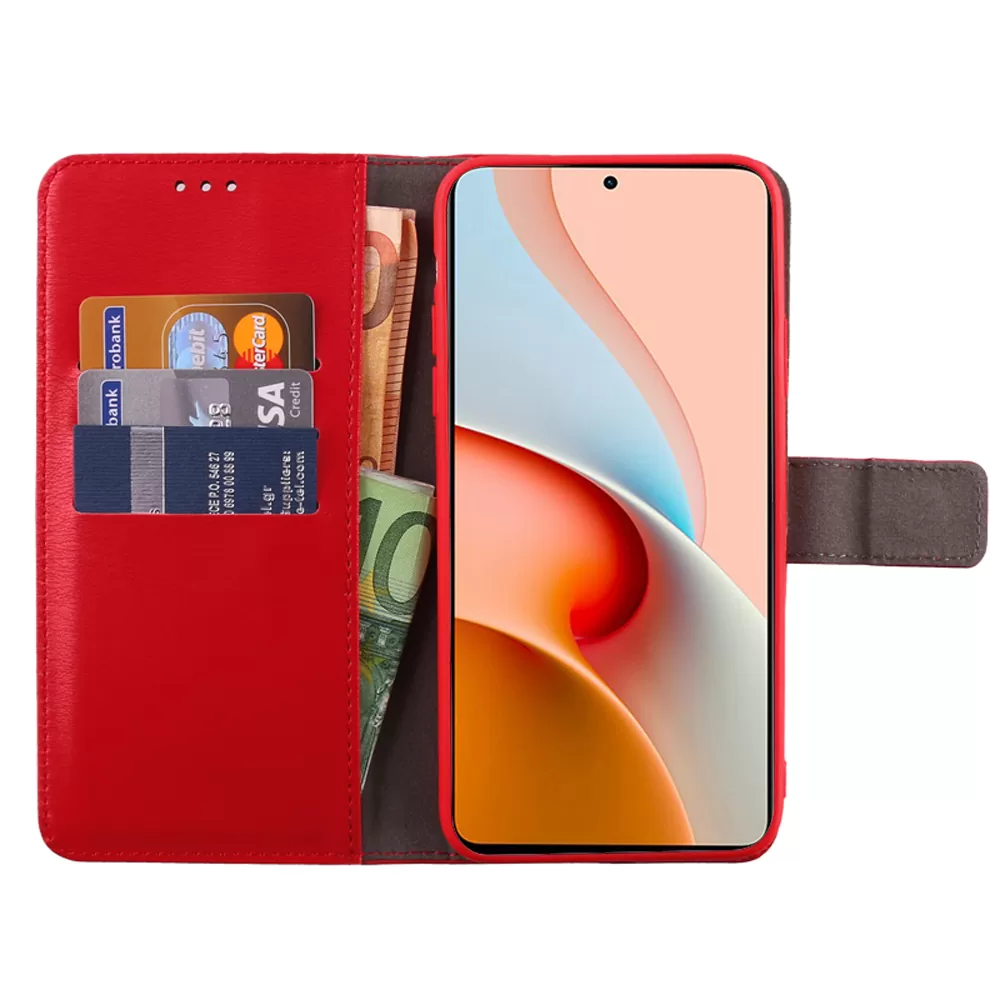 VOLTE-TEL ALLURE ΘΗΚΗ XIAOMI MI 10T LITE 5G 6.67in  MAGNET BOOK STAND CLIP RED - Image 5