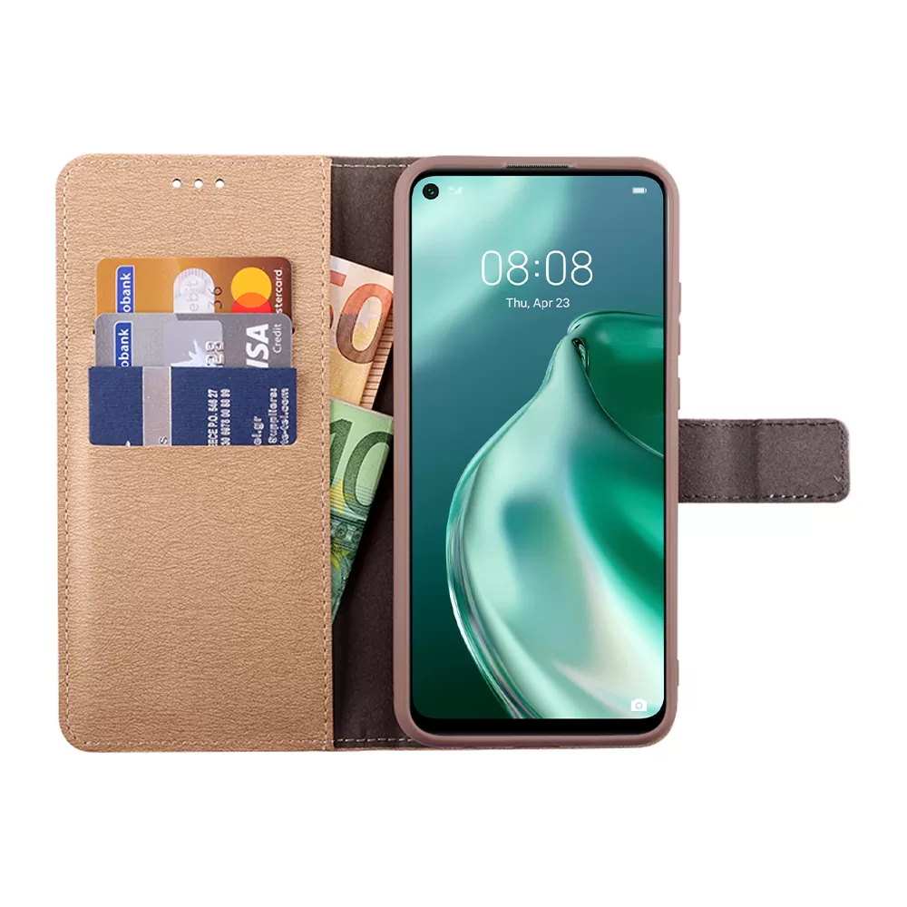 VOLTE-TEL ALLURE ΘΗΚΗ HUAWEI P40 LITE 5G 6.5in  MAGNET BOOK STAND CLIP GOLD - Image 3