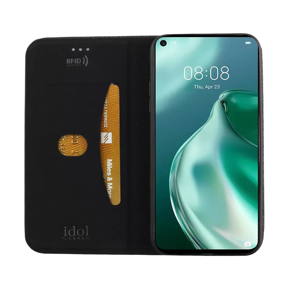 IDOL 1991 ELITE ΘΗΚΗ HUAWEI P40 LITE 5G 6.5in  ANTI-RFID BOOK STAND BLACK - Image 6