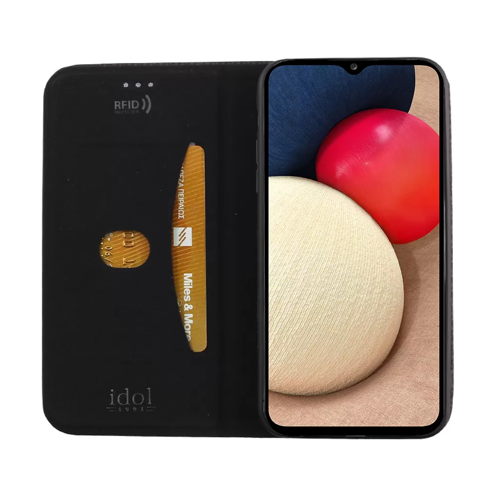 IDOL 1991 ELITE ΘΗΚΗ SAMSUNG A02s A025 6.5in  ANTI-RFID BOOK STAND BLACK - Image 6