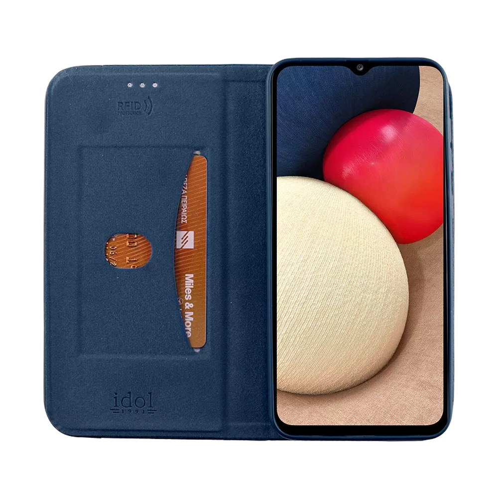 IDOL 1991 ELITE ΘΗΚΗ SAMSUNG A02s A025 6.5in  ANTI-RFID BOOK STAND BLUE - Image 6