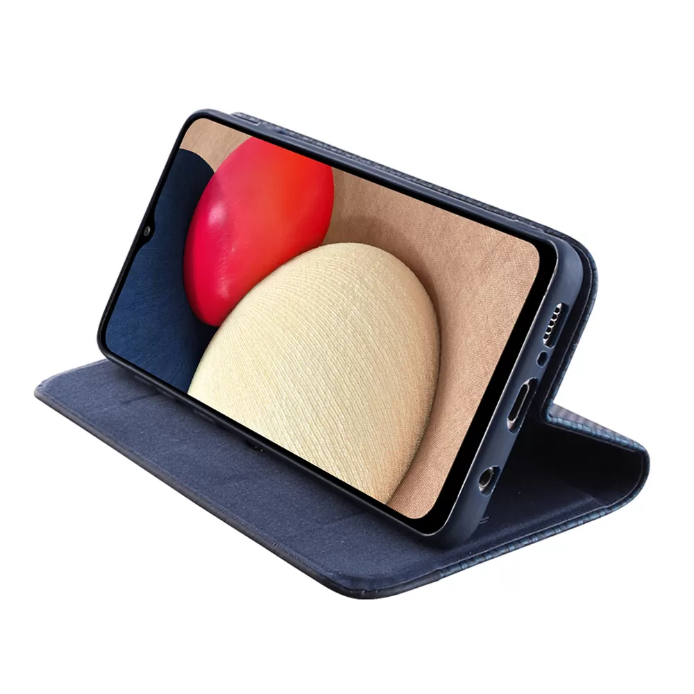 IDOL 1991 ELITE ΘΗΚΗ SAMSUNG A02s A025 6.5in  ANTI-RFID BOOK STAND BLUE - Image 4