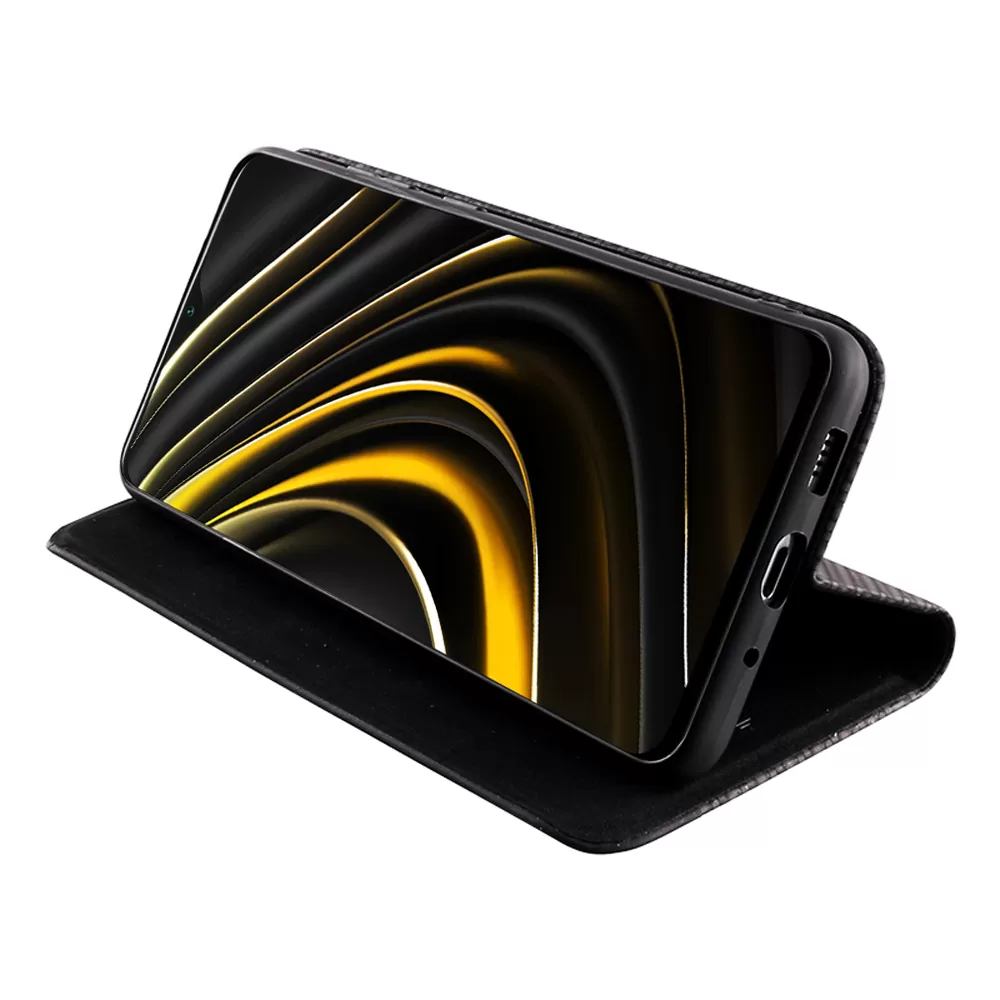 IDOL 1991 ELITE ΘΗΚΗ XIAOMI POCO M3 6.53in  ANTI-RFID BOOK STAND BLACK - Image 4