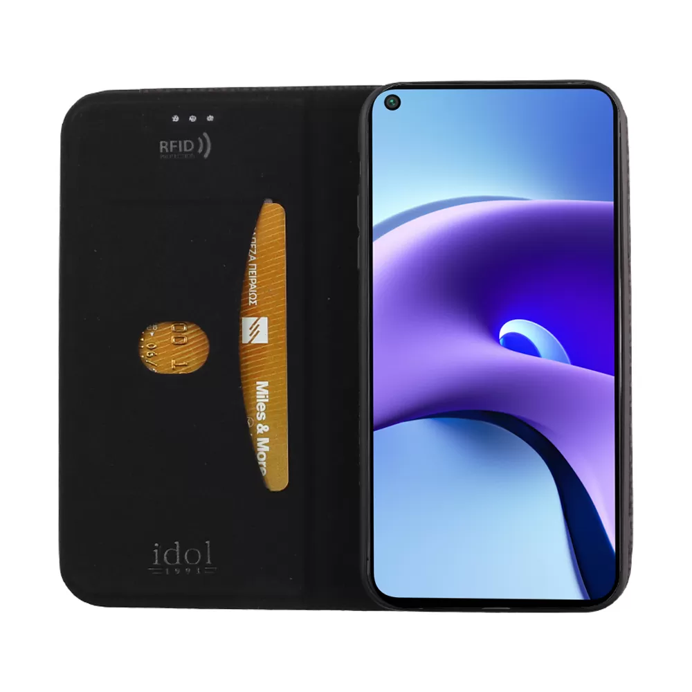 IDOL 1991 ELITE ΘΗΚΗ XIAOMI REDMI NOTE 9T 5G 6.53in  ANTI-RFID BOOK STAND BLACK - Image 6