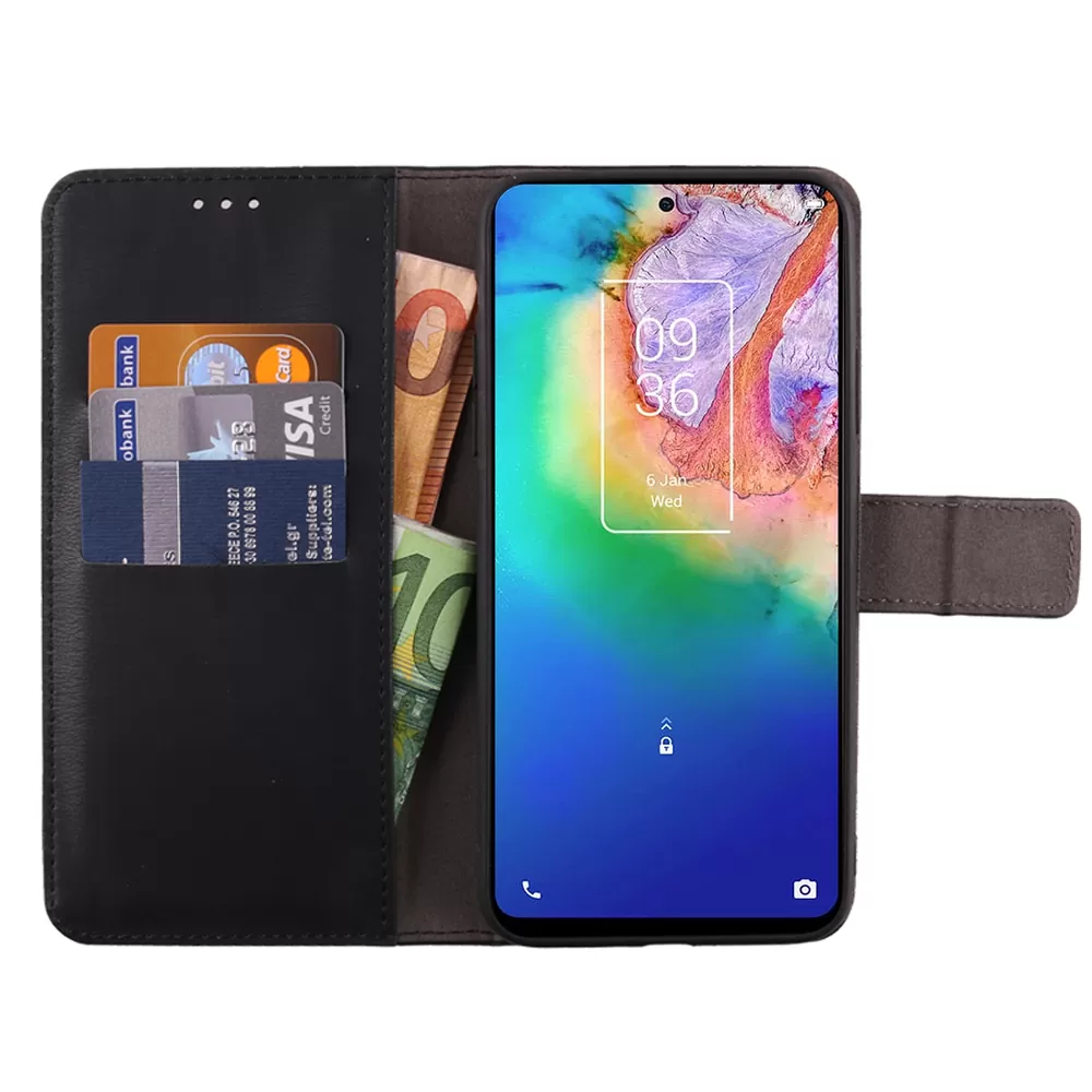 VOLTE-TEL ALLURE ΘΗΚΗ TCL 20 5G T781 6.67in  MAGNET BOOK STAND CLIP BLACK - Image 3