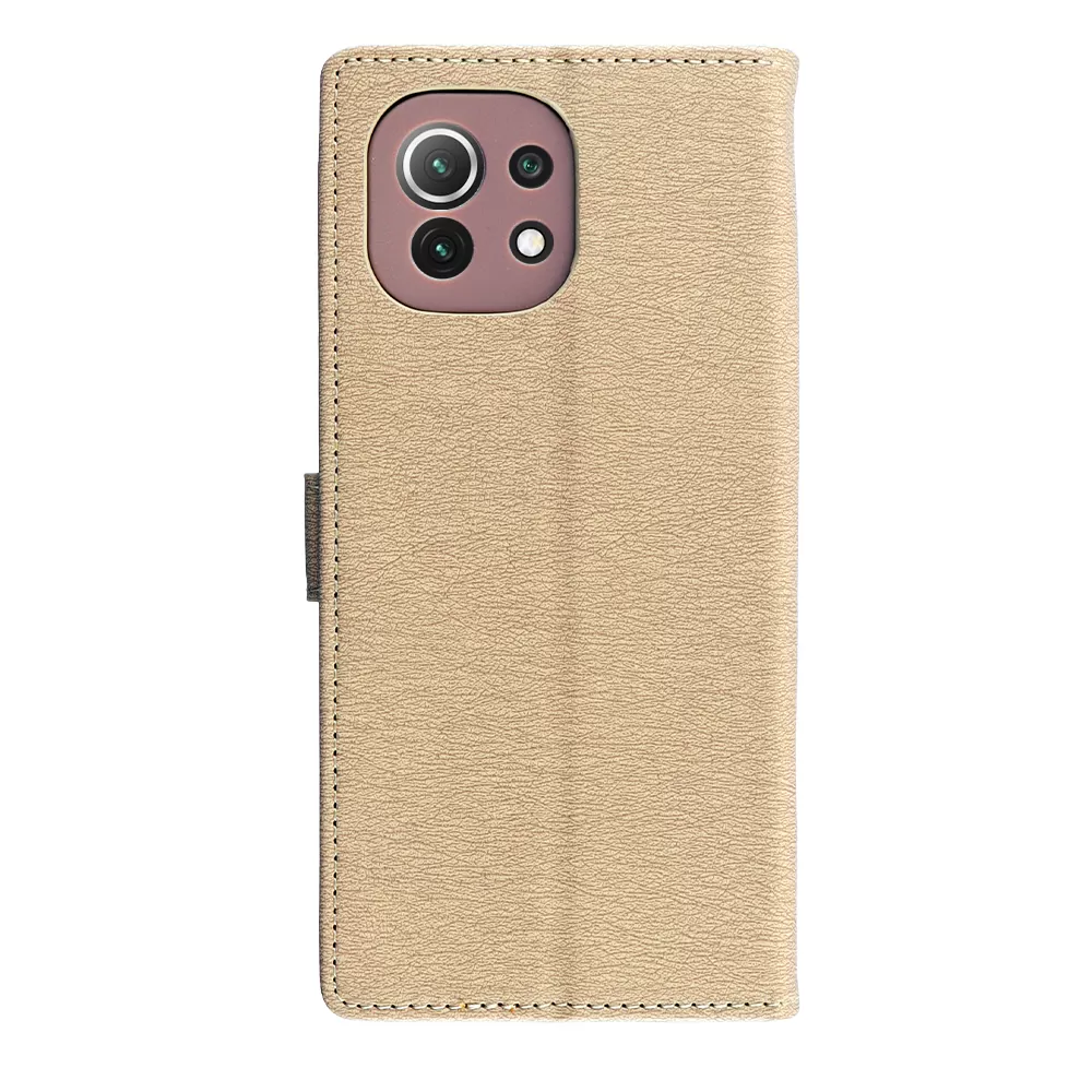 VOLTE-TEL ALLURE ΘΗΚΗ XIAOMI MI 11 6.81in  MAGNET BOOK STAND CLIP GOLD - Image 7