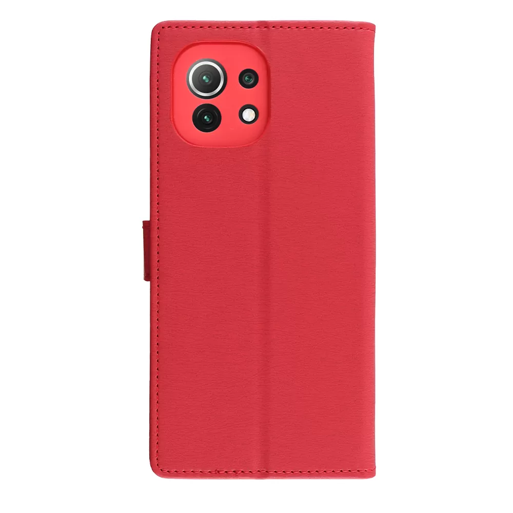 VOLTE-TEL ALLURE ΘΗΚΗ XIAOMI MI 11 6.81in  MAGNET BOOK STAND CLIP RED - Image 7