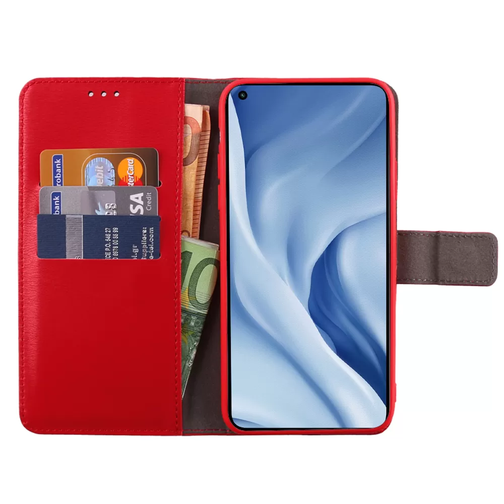 VOLTE-TEL ALLURE ΘΗΚΗ XIAOMI MI 11 6.81in  MAGNET BOOK STAND CLIP RED - Image 5