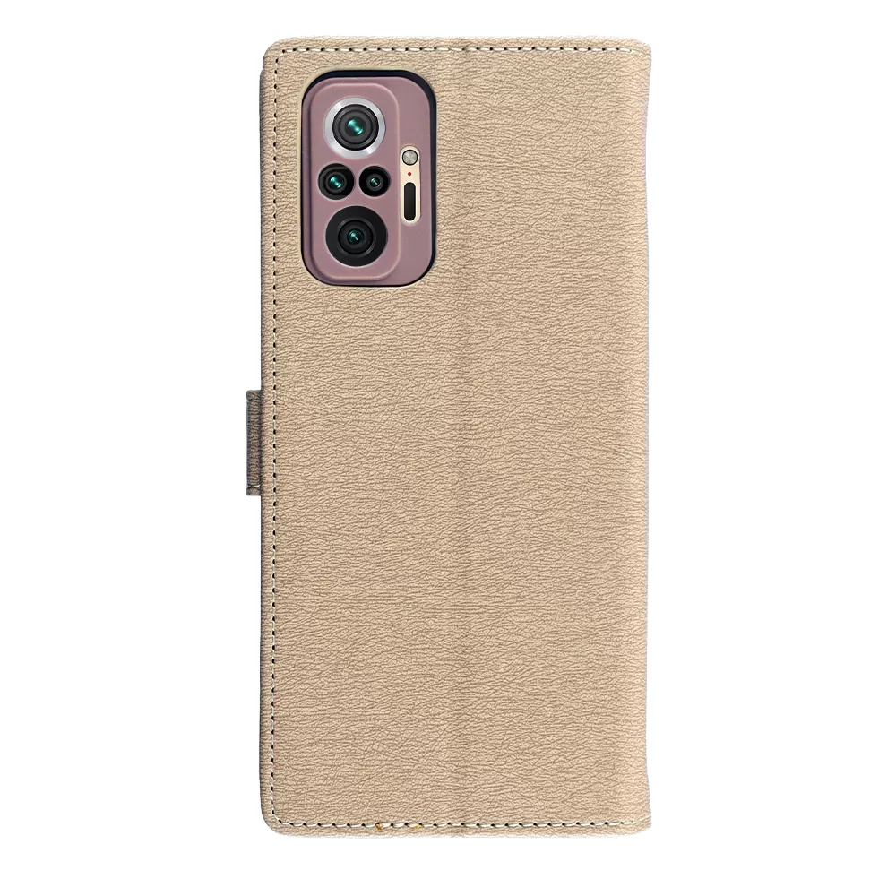 VOLTE-TEL ALLURE ΘΗΚΗ XIAOMI REDMI NOTE 10 PRO 6.67in  MAGNET BOOK STAND CLIP GOLD - Image 7