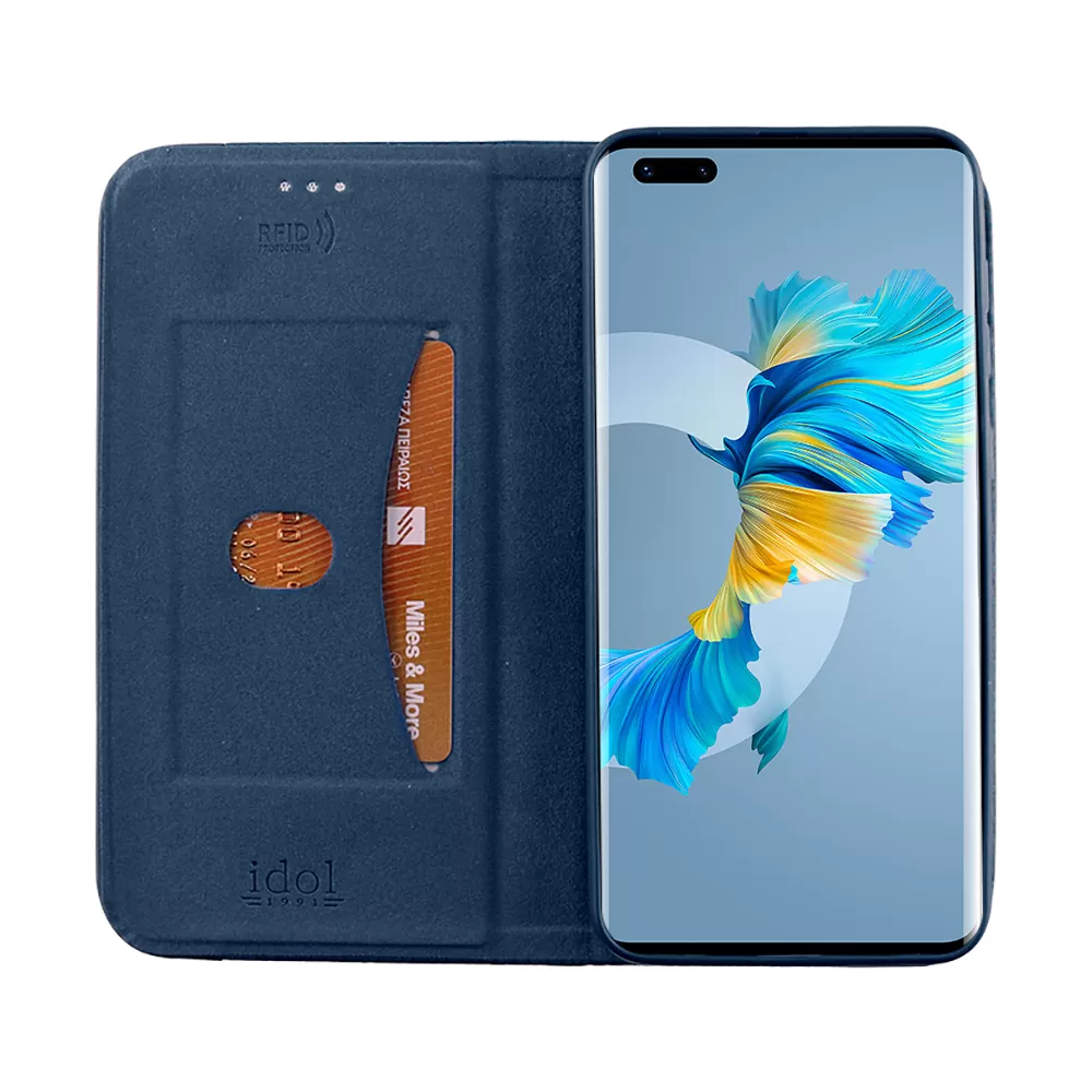 IDOL 1991 ELITE ΘΗΚΗ HUAWEI MATE 40 PRO 6.76in  ANTI-RFID BOOK STAND BLUE - Image 6