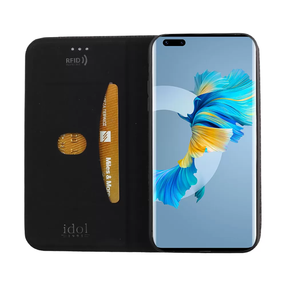 IDOL 1991 ELITE ΘΗΚΗ HUAWEI MATE 40 PRO 6.76in  ANTI-RFID BOOK STAND BLACK - Image 6