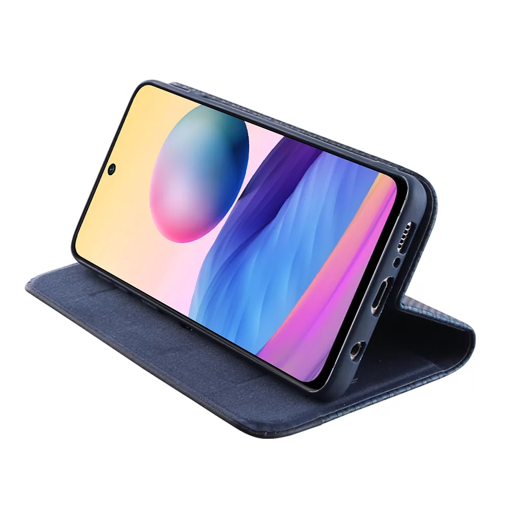 IDOL 1991 ELITE ΘΗΚΗ XIAOMI REDMI NOTE 10 5G 6.5in  ANTI-RFID BOOK STAND BLUE - Image 4