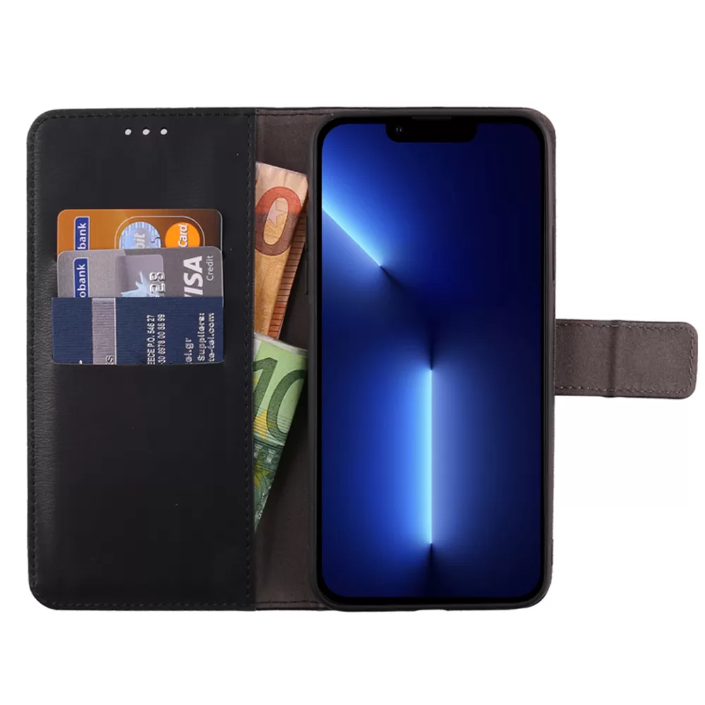 VOLTE-TEL ALLURE ΘΗΚΗ IPHONE 13 PRO 6.1in  MAGNET BOOK STAND CLIP BLACK - Image 5