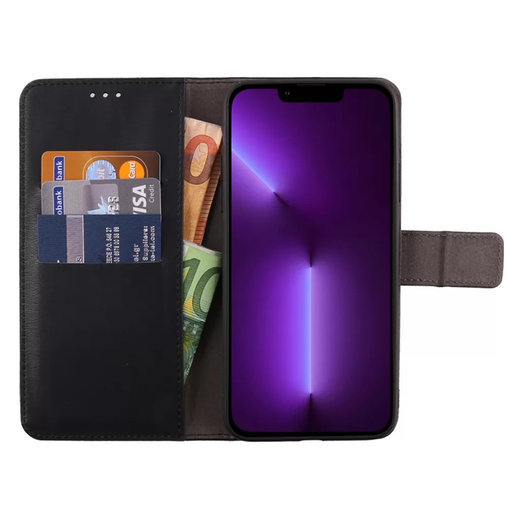 VOLTE-TEL ALLURE ΘΗΚΗ IPHONE 13 PRO MAX 6.7in  MAGNET BOOK STAND CLIP BLACK - Image 5