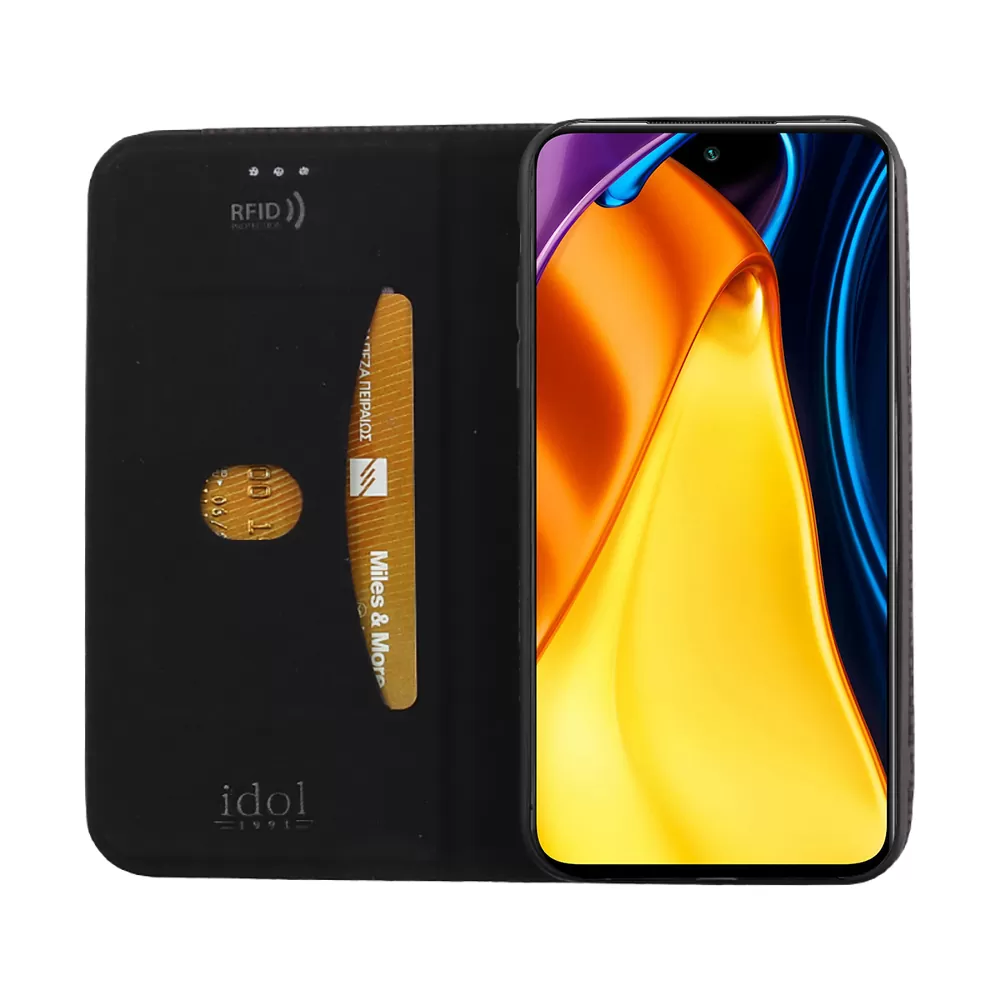 IDOL 1991 ELITE ΘΗΚΗ XIAOMI POCO M3 PRO 4G/POCO M3 PRO 5G 6.5in  ANTI-RFID BOOK STAND BLACK - Image 6